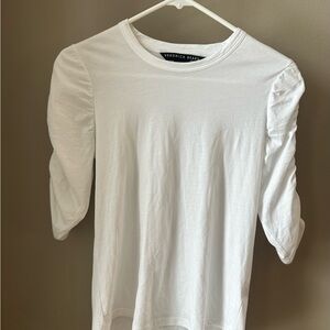 Veronica Beard Waldorf Ruched - Sleeve T-Shirt